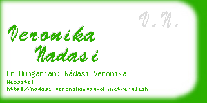 veronika nadasi business card